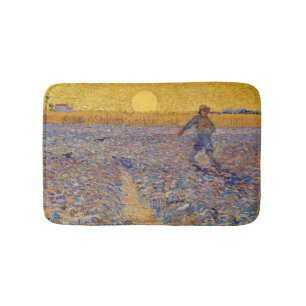 Tapis De Bain Vincent van Gogh - Le Semeur au soleil couchant