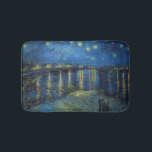 Tapis De Bain Vincent van Gogh - Nuit étoilée sur le Rhône<br><div class="desc">Nuit étoilée sur le Rhône / Nuit étoilée sur le Rhône - Vincent van Gogh,  Huile sur toile,  1888,  Arles</div>