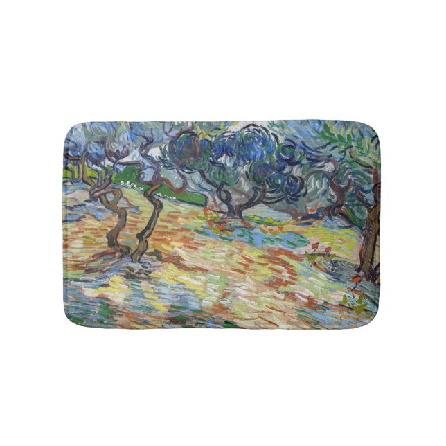 Tapis De Bain Vincent van Gogh - Oliviers : Ciel bleu vif (Devant)