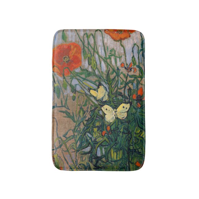 Tapis De Bain Vincent van Gogh - Papillons et papillons (Devant (Vertical))