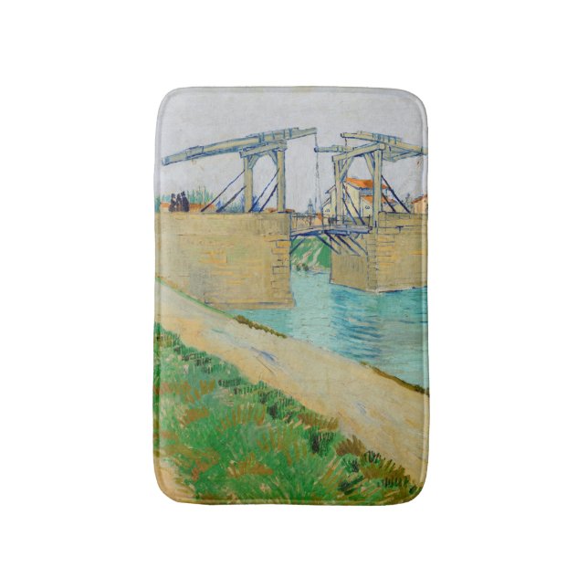 Tapis De Bain Vincent van Gogh - Pont Langlois à Arles #2 (Devant (Vertical))