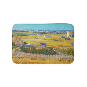 Tapis De Bain Vincent van Gogh - Récolte à La Crau