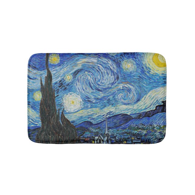 Tapis De Bain Vincent van Gogh, Starry Night (Devant)