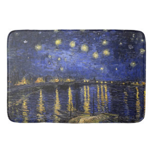 Tapis De Bain Vincent Van Gogh Starry Night Over The Rhone
