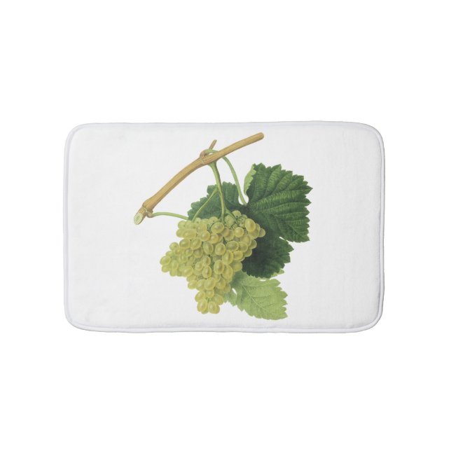Tapis De Bain Vins blancs sur la vigne, fruits alimentaires Vint (Devant)
