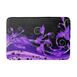 Tapis De Bain Vins pourpres feuillus Mat de bain
