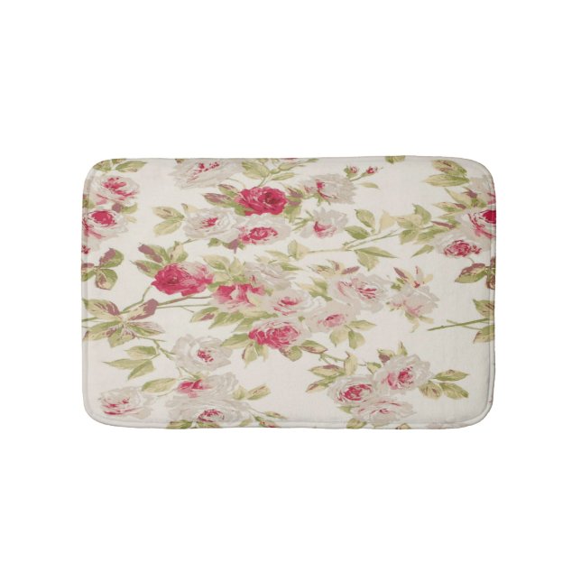 Tapis De Bain Vintage Chic  Filles Roses Démodées (Devant)