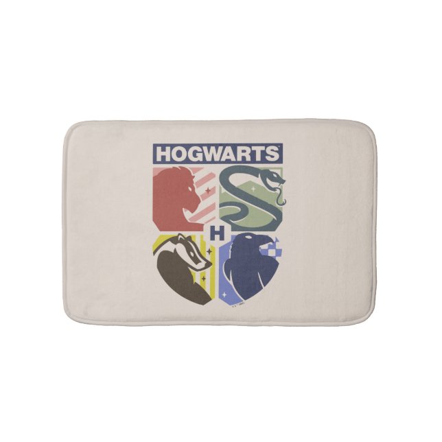 Tapis De Bain Vintage HOGWARTS™ Stamped Crest (Devant)