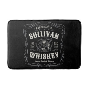 Tapis De Bain Vintage Liqueur AJOUTER NOM Old Grim Reaper Whiske