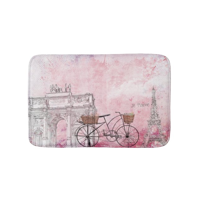 Tapis De Bain Vintage Paris (Devant)