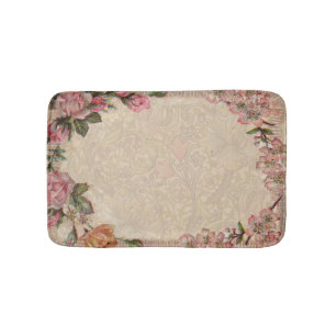 Tapis De Bain Vintage Romance Couple : Antique Rose Girly Love