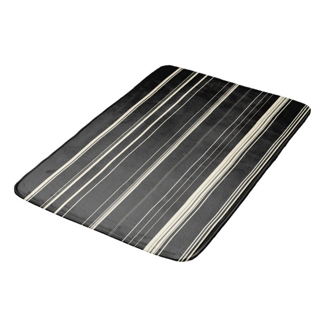 Tapis De Bain Vintages bandes (Angle)