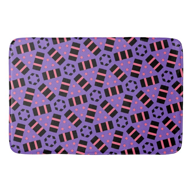 Tapis De Bain Violet décoratif (Devant)