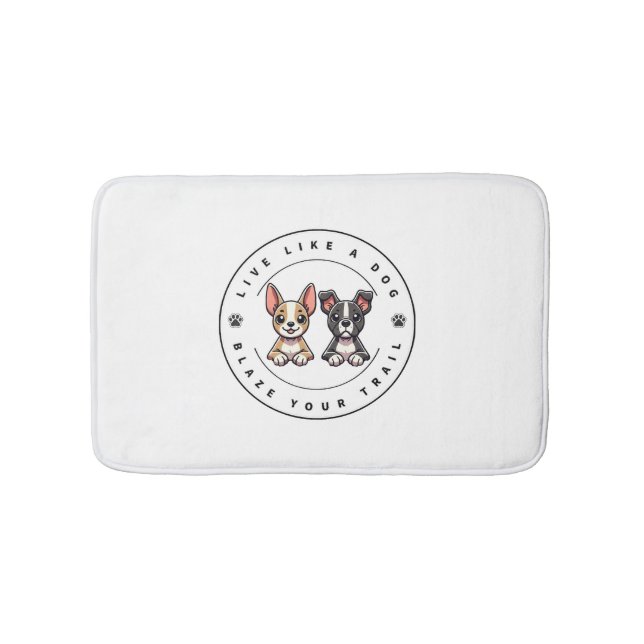 Tapis De Bain Vis comme un chien Blaze Your Trail (Devant)