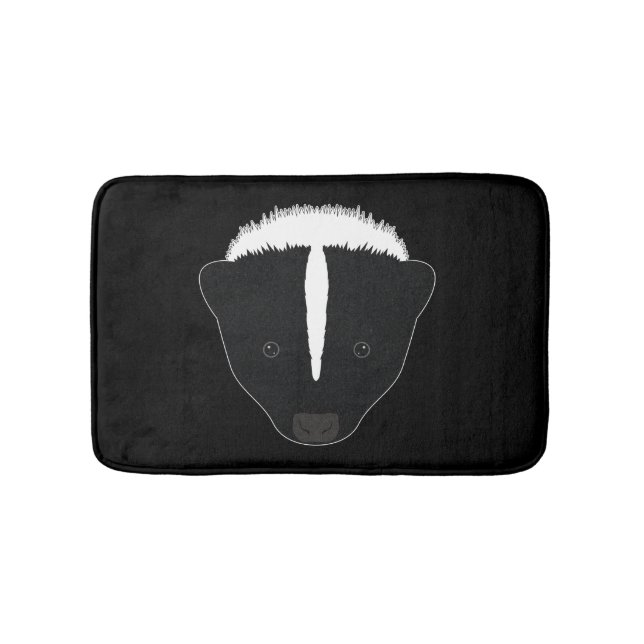 Tapis De Bain Visage de mouffette (Devant)