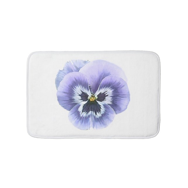 Tapis De Bain Visage de Pansy pourpre (Devant)