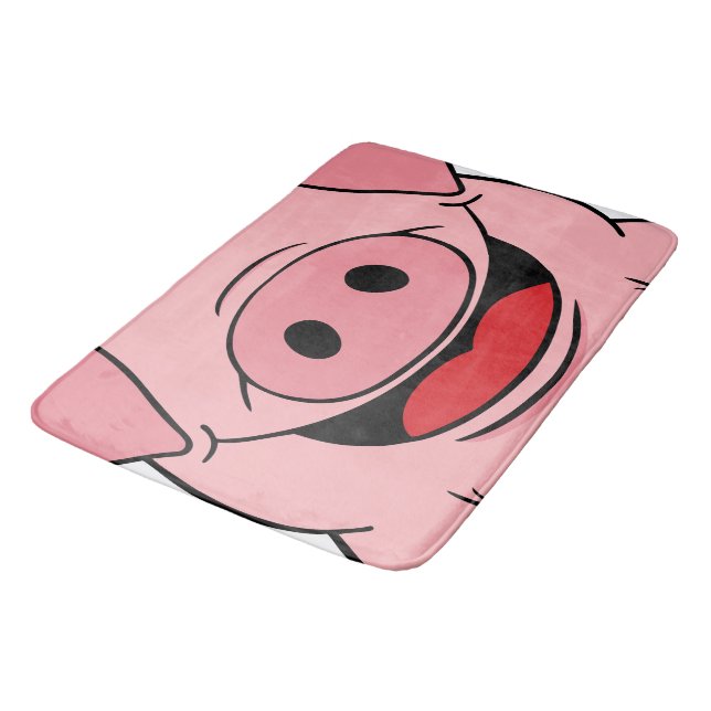 Tapis De Bain Visage de porc (Angle)