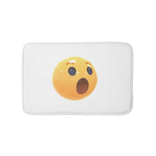 Tapis De Bain Visage d'emoji riant drôle (Devant)