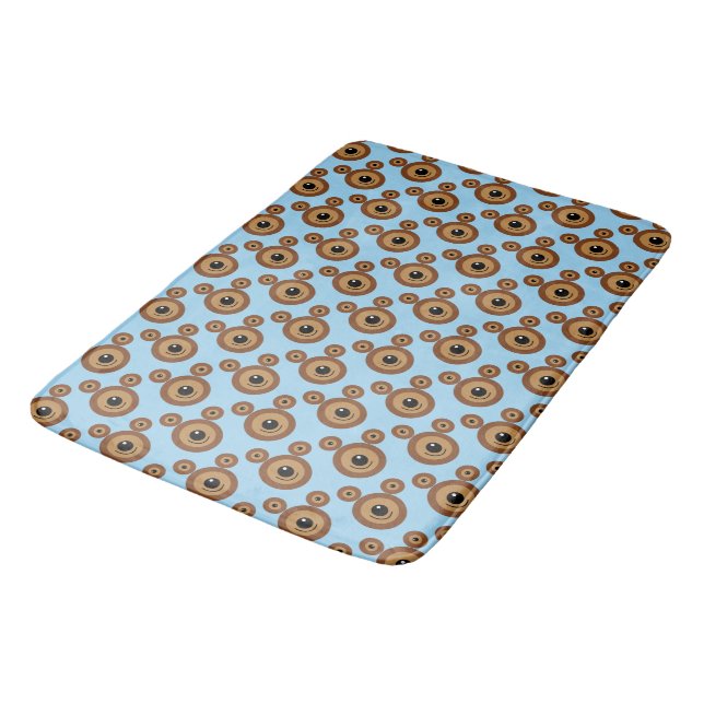 Tapis De Bain Visage drôle d'ours (Angle)