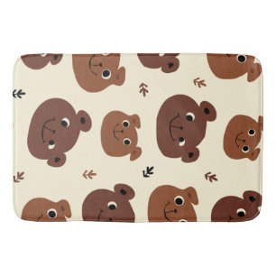 Tapis De Bain Visage drôle d'ours
