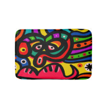 Visage moderne d'art abstrait