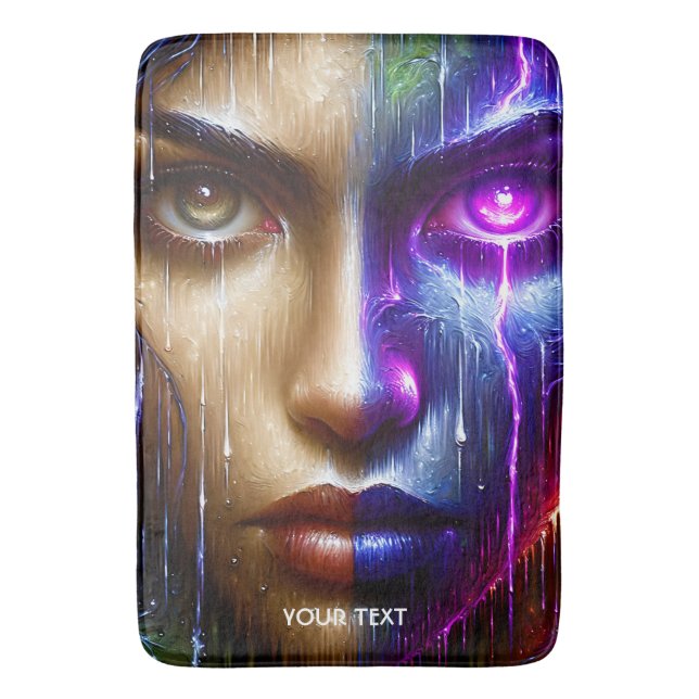 Tapis De Bain Visage oculaire mou Imaginaire (devant Vertical)