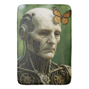 Tapis De Bain Visage Papillon Surréalisme Mignon Fantastique