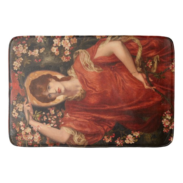 Tapis De Bain Vision de Fiammetta (par Dante Gabriel Rossetti) (Devant)