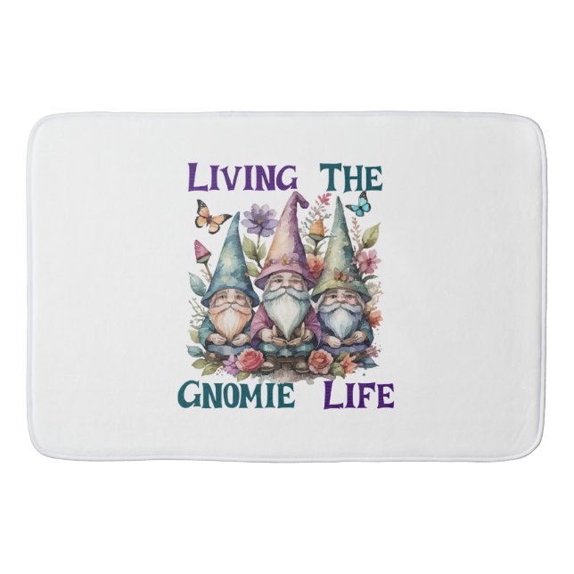 Tapis De Bain Vivre la vie de gnome (Devant)