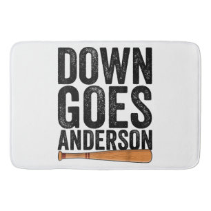 Tapis De Bain VOICI ANDERSON DRÔLE DE BASEBALL cadeau ANDERSON
