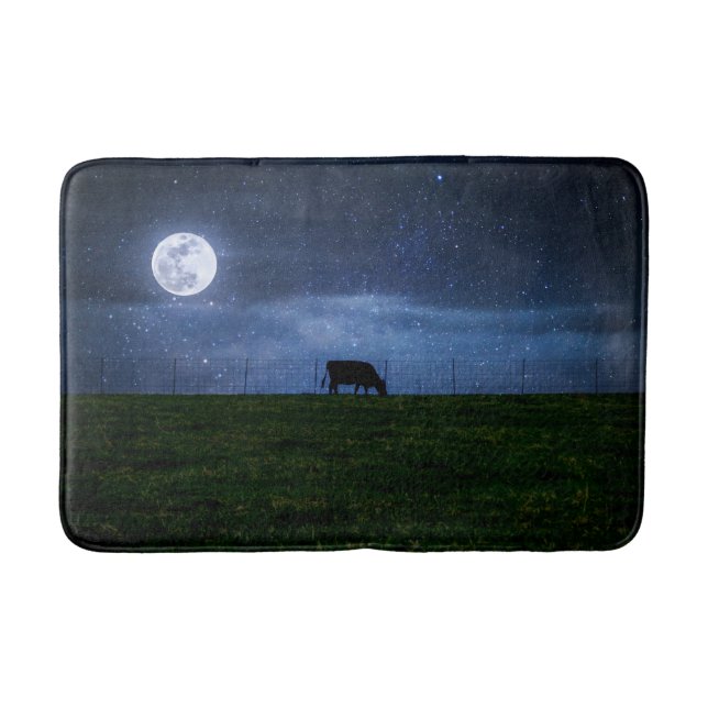 Tapis De Bain Voie Lactée Béton Lune (Devant)