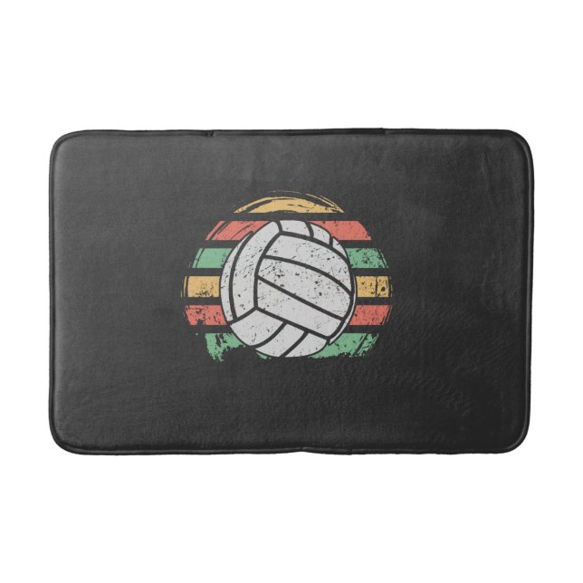 Tapis De Bain Volleyball Rétro Vintage (Devant)