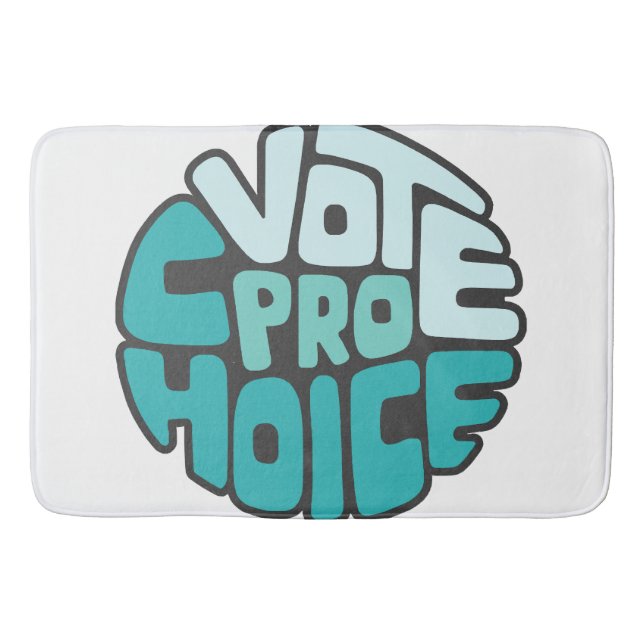 Tapis De Bain Vote Pro Choix Art De Mot  (Devant)