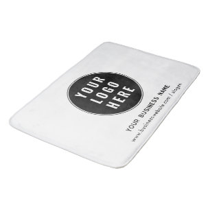 Tapis De Bain Votre logo d'entreprise et votre site Web personna