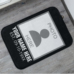 Tapis De Bain Votre photo ici Nom et âge