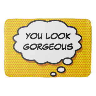 Tapis De Bain VOUS AVEZ L'AIR GORGEUSE Think Bubble Fun Comic Bo