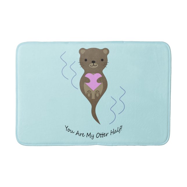 Tapis De Bain Vous êtes la moitié de mon Otter (Devant)