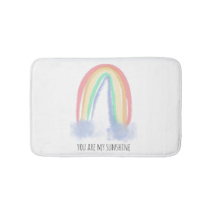 Tapis De Bain Vous êtes mon eau de soleil aquarelle arc-en-ciel