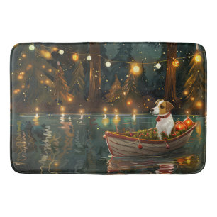 Tapis De Bain Voyage de Noël de Jack Russell