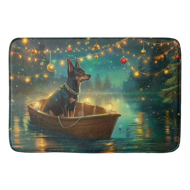 Tapis De Bain Voyage de Noël de l'Australian Kelpie (Devant)