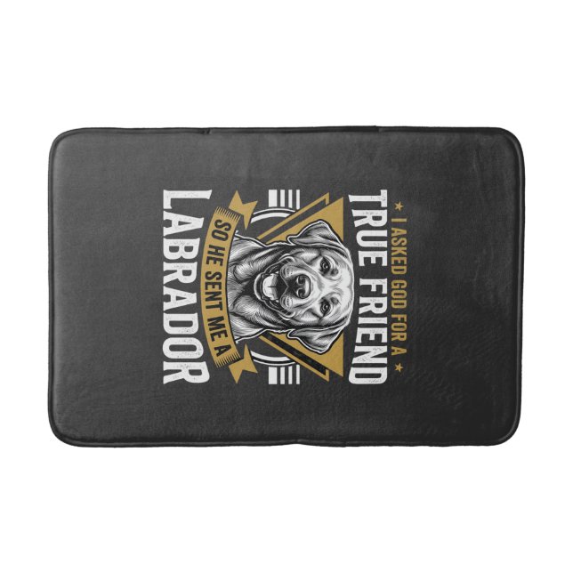 Tapis De Bain Vrai chien labrador ami (Devant)