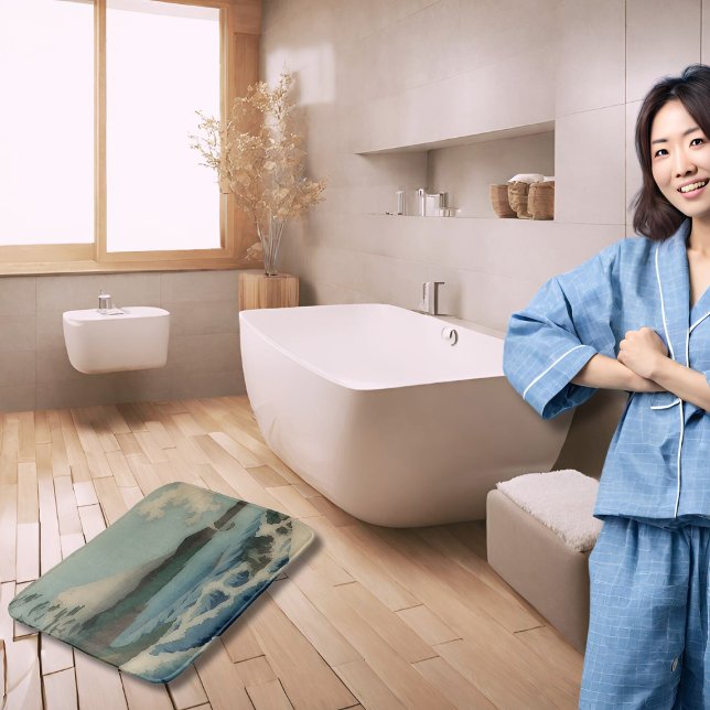 Tapis De Bain Vue sur la mer depuis Satta Point (Créateur téléchargé)