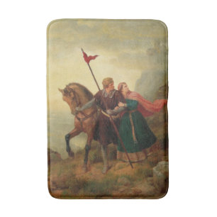 Tapis De Bain Walther et Hildegund fuient avec leur cheval