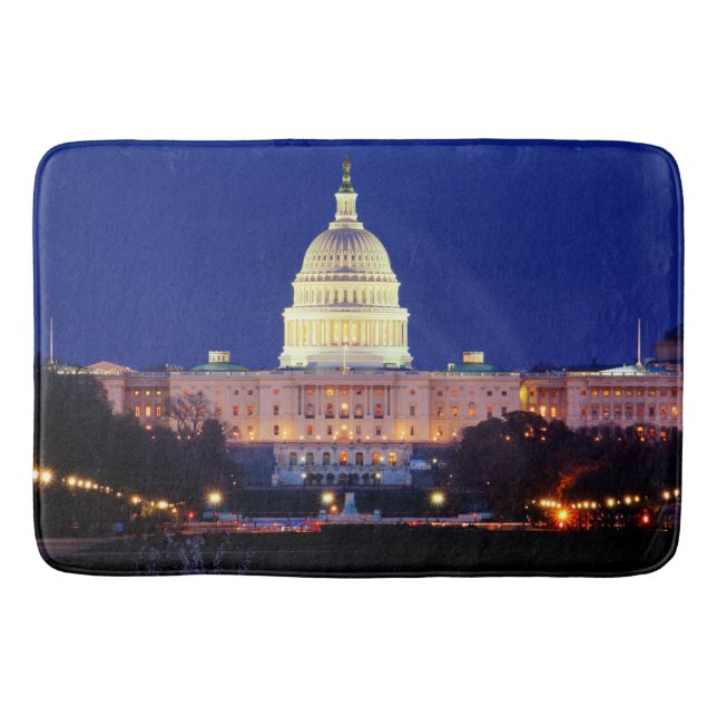 Tapis De Bain Washington DC Capitol américain à Dusk (Devant)