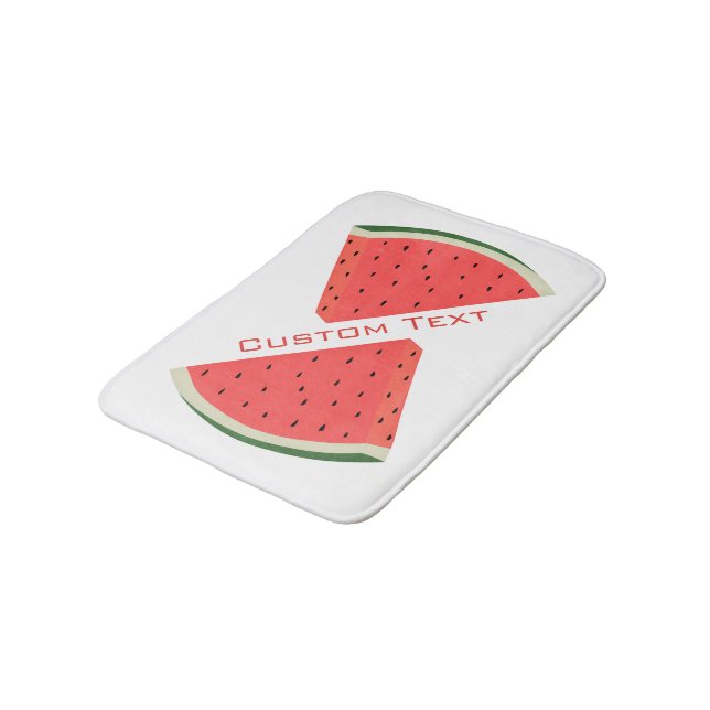 Tapis De Bain Watermelons Bath Mat Sweet - Votre texte - Nom (Angle)