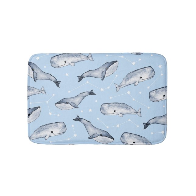 Tapis De Bain Whale Wonders : Aquarelle Starry Sky (Devant)