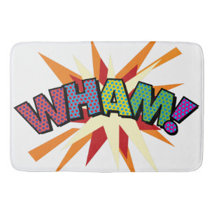 Tapis De Bain WHAM Bande dessinée rétro Fun Pop Art
