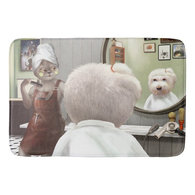 Tapis De Bain Whimsical Pet Barber Shop (Devant)