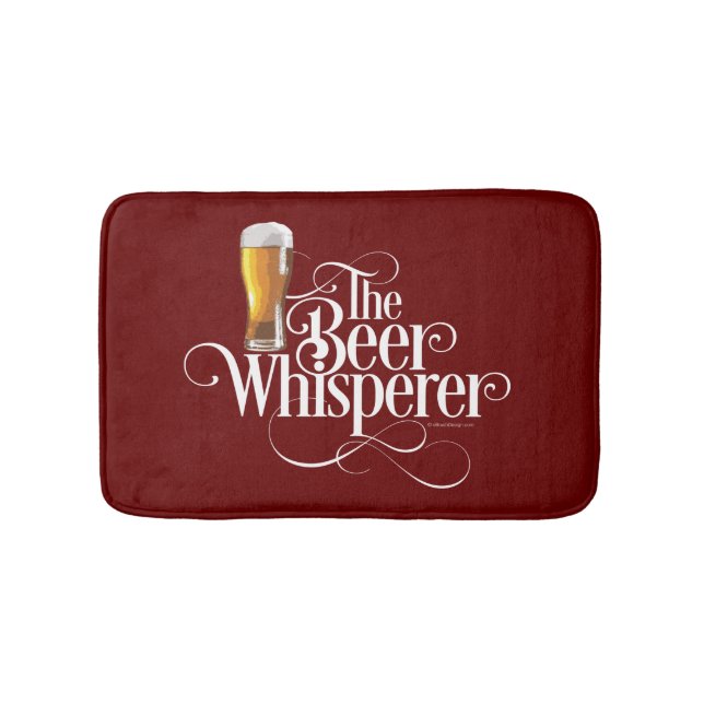 Tapis De Bain Whisperer de bière (blanc) (Devant)