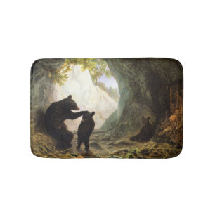 Tapis De Bain William Holbrook Beard Bear And Cubs 1864